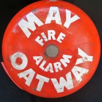 Vintage fire engine Red May Otway alarm - Sold for $137 - 2018