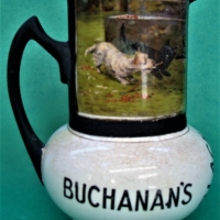 c1900 Buchanan's 'Black & White Whisky' advertising water jug - (Frank Beardmore & Co 'Good Spirits') - af - Sold for $298 - 2018