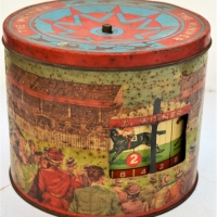1940s Peak Frean Biscuit tin - The Winer - winning post - Sold for $124 - 2018