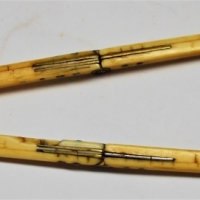 Antique Miniature ivory folding rule - Sold for $50 - 2018