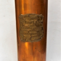 Vintage brass & copper Simplex fire extinguisher - Sold for $56 - 2018