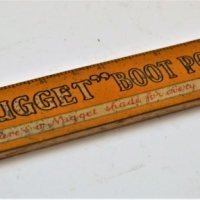 1920s Nugget Boot polish tin ruler  blotter J J Gasden Melbourne - Sold for $75 - 2018