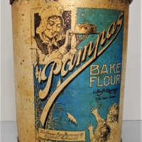 1920s Pampas self raising bake flour 7lbs Fairfield Melbourne by Wilson Brothers - Sold for $124 - 2018