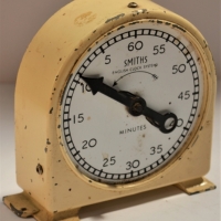 1920s Smiths kitchen timer with 4 inch enamel dial - Sold for $25 - 2018