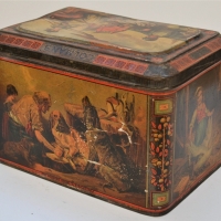 C1900 Coleman's Mustard tin - The Wounded hound & The Stag at bay - Sold for $75 - 2018
