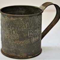 Small Griffith Bros tea mug with embossed logo - Sold for $50 - 2018