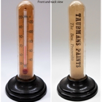 Vintage Taubmans advertising thermometer on bakelite base The best procurable - Sold for $35 - 2018