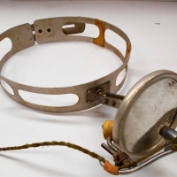 Fantastic Vintage DENTIST Head Lamp - adjustable aluminum crown w electrified & Adjustable Reflector light to top - no marks sighted - Sold for $87 - 2018