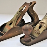2 x Vintage Woodplanes #5 Stanley smoothing plane and Australian #6 Falcon Pope - Sold for $43 - 2018
