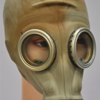Vintage Russian full head rubber gas mask - Sold for $31 - 2018