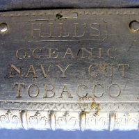 Vintage engraved Silver plated Vesta advertising Hill's Oceanic Navy Cut Tobacco & Hill's Campaigner Cigarettes - Sold for $25 - 2018