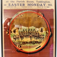 1913 Framed lithographic poster for the White Star Minstrels at the Parish room Teddington - Sold for $99 - 2018