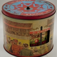 1930s Peak Frean Australian biscuit tin The winning post - Sold for $149 - 2018