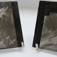 2 slides showing a Graf Zepplin being attacked by Navy Pilot RAJ Warneford - Sold for $25 - 2018