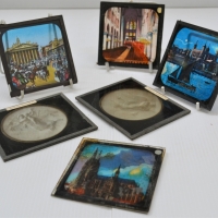 Group of c1900 Magic lantern slides including Greek and roman sculpture, European Churches etc - Sold for $31 - 2018