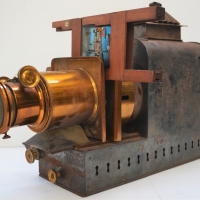 Large C1870s Magic Lantern projector - Sold for $149 - 2018