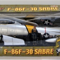 Large mint boxed 118 21ST Century Toys Model - F-86 SABRE Fighter Jet - w Articulate Pilot figure, etc - Sold for $62 - 2018