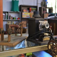 Small C1920s Magic lantern film projector - Sold for $112 - 2018
