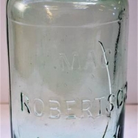1920s Glass MacRobertsons Lolly Jar with internal crack - Sold for $37 - 2018