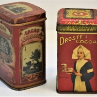 2 x 920s Dutch Cocao 14 Lb tins  Droste and  A Driesen - Sold for $25 - 2018