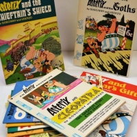 Large group of Asterix books by Goscinny and Uderzo - Hard and soft covers - Sold for $56 - 2018