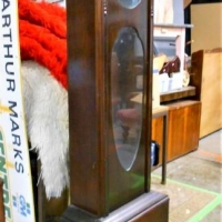 1930s long cased clock case with glazed door, no workings - Sold for $75 - 2018