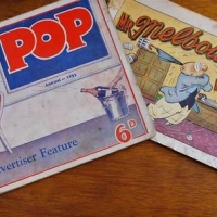 2 x vintage comical cartoon strip booklets incl, The Sun Feature - Mr Melbourne Day by Day and a 1933 Pop Annual, An Advertiser Feature - Sold for $31 - 2018