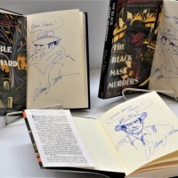 3 x Hardcover Novels by William F Nolan signed with a character illustration on the first page - Sold for $37 - 2018