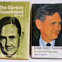2 x John Gorton Biographies both Signed by The Ex Prime Minister - Sold for $35 - 2018