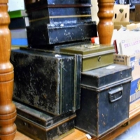 Large group of c1920s cash boxes various sizes - Sold for $93 - 2018