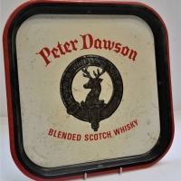 Vintage Peter Dawson Whisky tray - Sold for $43 - 2018