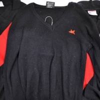 3 x Essendon Bombers football Club knit wear incl 2 x long sleeved football jumpers and a 'V' neck jumper - Sold for $31 - 2018