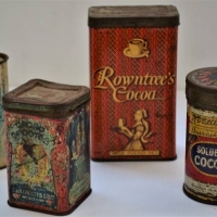 4 x Cocoa Tins including C1900 Bernsdorp and Cacao Grootes - Sold for $31 - 2018
