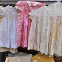 Small lot - 194050s  babytoddler incl, dresses, night attire, baby blanket, etc - Sold for $50 - 2018