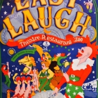 Vintage 'The Last Laugh' theatre restaurant coloured poster - approx 98cm x 63cm - Sold for $81 - 2018
