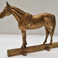 Cast Iron Racehorse figural doorstop 'Hunter' by Webster - Sold for $50 - 2018