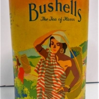 Vintage Australian made 'Bushells - The Tea of Flavor'  tin String Dispenser with weighted bottom - Sold for $472 - 2018