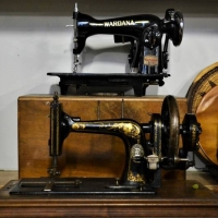 2 x vintage sewing machines incl Wardana and Werthiem - Sold for $50 - 2018