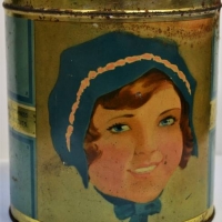 c1920s Australian Arnott's Biscuits My Biscuit Caddy  To Preserve the ocev-freshness of Arnotts Famous Biscuits - No Lid with Rosella Logo Maker R Hug - Sold for $56 - 2018