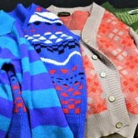 4 x Retro Mens Knitware tops , Fab Colours & Original Labels Sighted - Sold for $31 - 2018