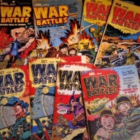 Small group lot c1950s 'War Battles' Comics - printed in Australia - Sold for $37 - 2018