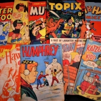 Small group lot c1950s comics incl Terry Toons, Nancy, Ha-Ha, The Katzenjammer Kids, etc - most publ In Australia - Sold for $56 - 2018