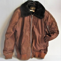 Vintage Men's 197080s Spicer Label FIGHTER Pilot Jacket - Fur lined Nylon, size 38 - Sold for $56 - 2018