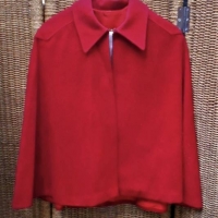 Vintage lined cherry red nurses cape - Sold for $31 - 2018