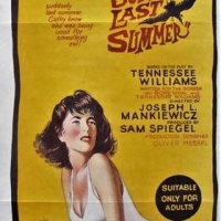 1959 Elizabeth Taylor, Katherine Hepburn and Montgomery Cliff 'Suddenly last summer'  movie Daybill   poster - Probert Burton Pty Sydney - Sold for $99 - 2018