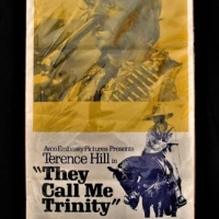 1970 movie day bill They Call Me Trinity feat Terence Hill and Bud Spencer 76cm x 34cm - Sold for $75 - 2018
