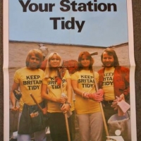 1976 British Railways ABBA  - Keep Your Station Tidy - Poster - Sold for $149 - 2018