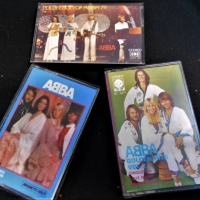 3 x Vintage Abba Cassette tapes-  Magnetic Gold , Golden Hits Vol 2 and Collection of ABBA 1979 - Sold for $25 - 2018