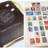 2 x Albums of hinged stamps incl c1900 china, pre decimal Australian etc - Sold for $37 - 2018