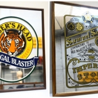 2 x Pub mirrors Samuel smiths imperial stout and  Tiger's Head Bengal blaster - Sold for $56 - 2018